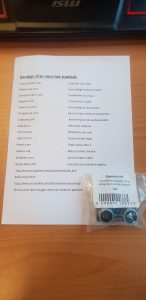 Sensor met een papier met handige sites